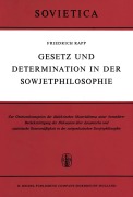 Cover-Bild zum Titel 'Gesetz und Determination in der Sowjetphilosophie' von 'F. Rapp'