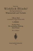 Cover-Bild zum Titel 'Wer ist der wirklich Blinde?' von 'L. Gümbel'