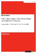 Cover-Bild zum Titel 'Policy-Diskursanalyse nach Maarten Hajer im Vorfeld des G20-Gipfels' von 'Moritz Bülau'