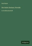 Cover-Bild zum Titel 'Der letzte Zentaur; Novelle' von 'Paul Heyse'