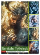 Cover-Bild zum Titel 'Nordische Mythologie (Wandkalender 2026 DIN A2 hoch), CALVENDO Monatskalender' von 'Steffen Gierok-Latniak'
