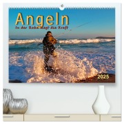 Angeln, in der Ruhe liegt die Kraft (hochwertiger Premium Wandkalender 2025 DIN A2 quer), Kunstdruck in Hochglanz - Peter Roder