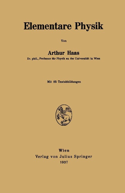Elementare Physik - Arthur Haas