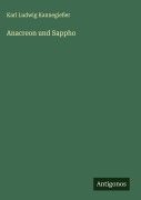 Cover-Bild zum Titel 'Anacreon und Sappho' von 'Karl Ludwig Kannegießer'