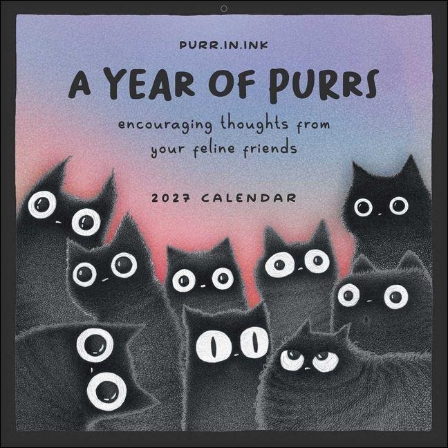 A Year of Purrs 2027 Wall Calendar - Luis Coelho