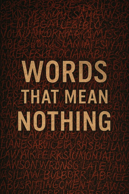 Words That Mean Nothing - O. Yahal