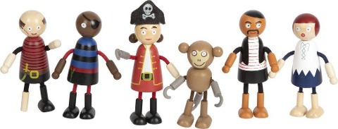 Biegepuppen Piraten Figuren - 