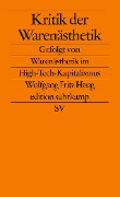 Cover-Bild zum Titel 'Kritik der Warenästhetik' von 'Wolfgang Fritz Haug'