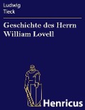 Cover-Bild zum Titel 'Geschichte des Herrn William Lovell' von 'Ludwig Tieck'