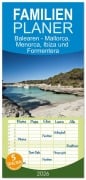 Cover-Bild zum Titel 'Familienplaner 2026 - Balearen - Mallorca, Menorca, Ibiza und Formentera mit 5 Spalten (Wandkalender, 21 x 45 cm) CALVENDO' von 'Hans Zaglitsch - www. hans-zaglitsch. com'