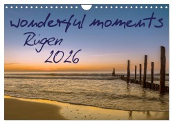 Cover-Bild zum Titel 'wonderful moments - Rügen 2026 (Wandkalender 2026 DIN A4 quer), CALVENDO Monatskalender' von 'HeschFoto HeschFoto'