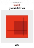 GeoArt - geometrische Formen (Tischkalender 2025 DIN A5 hoch), CALVENDO Monatskalender - Franco Tessarolo