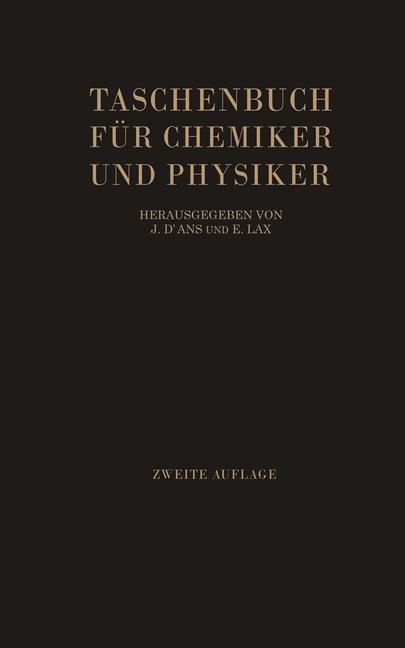 Taschenbuch für Chemiker und Physiker - 