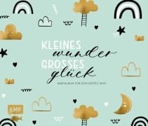 Cover-Bild zum Titel 'Kleines Wunder, großes Glück - Babyalbum für dein erstes Jahr (Handlettering)' von ''