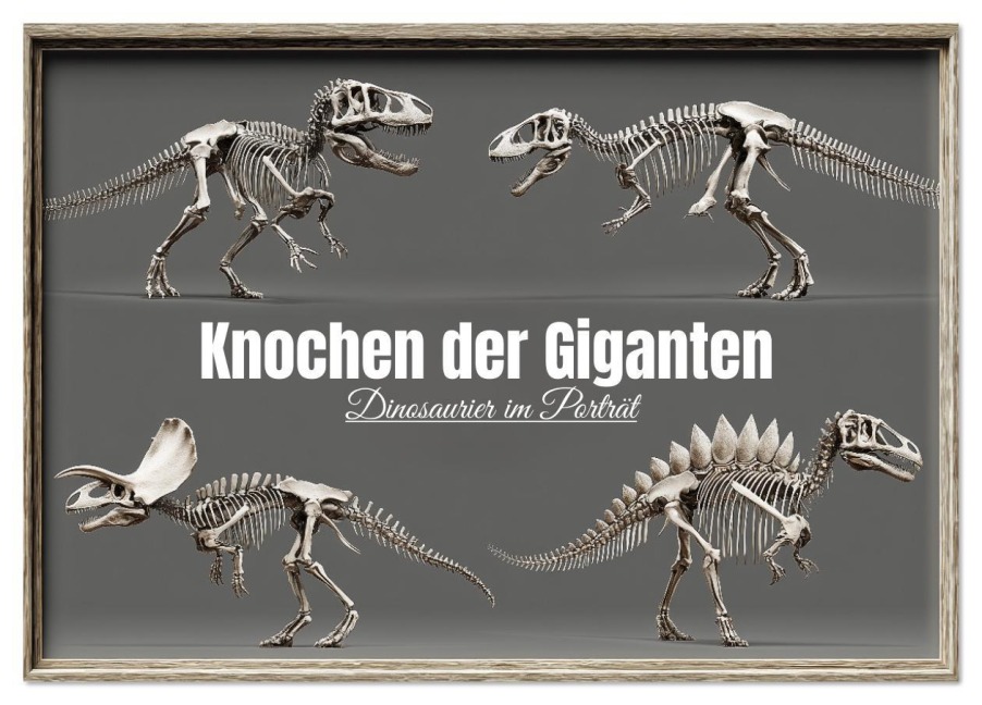 Knochen der Giganten - Dinosaurier im Porträt (Tischkalender 2026 DIN A5 quer), CALVENDO Monatskalender - Mb Fotografie