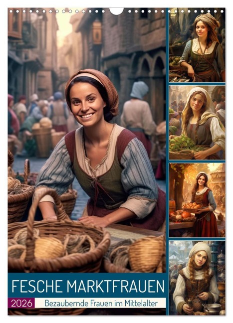Fesche Marktfrauen (Wandkalender 2026 DIN A3 hoch), CALVENDO Monatskalender - Sabine Löwer