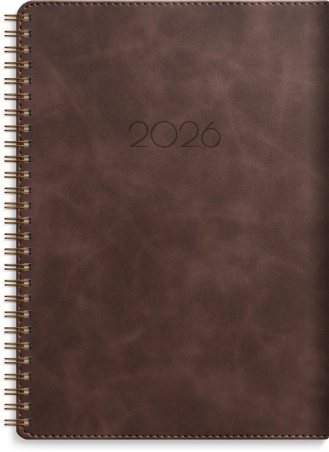 Burde Kalender 2026 Senator A5 Twist braun - 