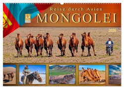 Cover-Bild zum Titel 'Reise durch Asien - Mongolei (Wandkalender 2026 DIN A2 quer), CALVENDO Monatskalender' von 'Peter Roder'