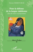 Cover-Bild zum Titel 'Pour la défense de la langue tahitienne' von 'Florence Ferment Mear'