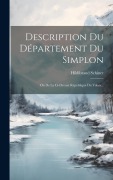Cover-Bild zum Titel 'Description Du Département Du Simplon' von 'Hildibrand Schiner'