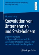 Cover-Bild zum Titel 'Koevolution von Unternehmen und Stakeholdern' von 'Michaela Lang'