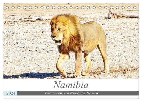 Namibia, Faszination Wüste und Tierwelt (Tischkalender 2024 DIN A5 quer), CALVENDO Monatskalender - Linde Kärcher