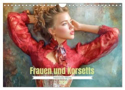 Cover-Bild zum Titel 'Frauen und Korsetts - Malerische Werke (Wandkalender 2026 DIN A4 quer), CALVENDO Monatskalender' von 'Liselotte Brunner-Klaus'