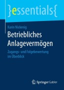 Cover-Bild zum Titel 'Betriebliches Anlagevermögen' von 'Karin Nickenig'