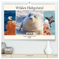 Wildes Helgoland - Basstölpel, Kegelrobbe und Co. 2025 (hochwertiger Premium Wandkalender 2025 DIN A2 quer), Kunstdruck in Hochglanz - Daniela Beyer (Moqui)