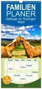 Cover-Bild zum Titel 'Familienplaner 2027 - Haflinger im Thüringer Wald mit 5 Spalten (Wandkalender, 21 x 45 cm) CALVENDO' von 'Torsten Irmer'