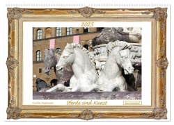 Cover-Bild zum Titel 'Pferde sind Kunst - horizontal (Wandkalender 2026 DIN A2 quer), CALVENDO Monatskalender' von 'Karolin Heepmann'