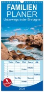 Familienplaner 2026 - Unterwegs in der Bretagne mit 5 Spalten (Wandkalender, 21 x 45 cm) CALVENDO - Rico Ködder