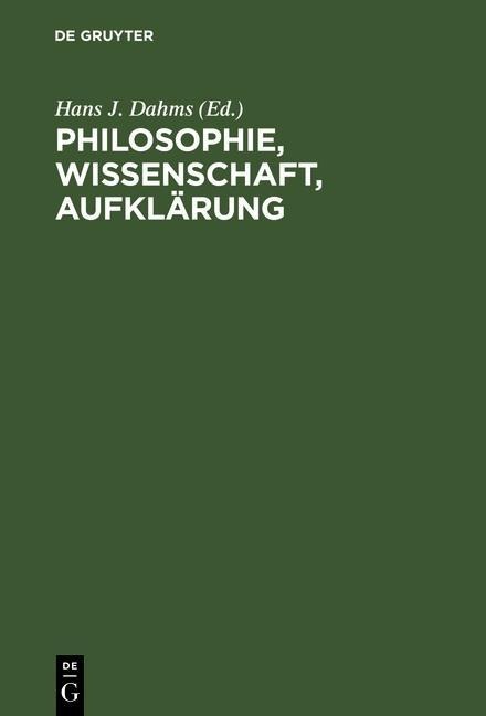 Philosophie, Wissenschaft, Aufklärung - 
