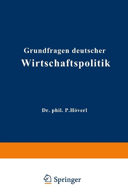 Grundfragen deutscher Wirtschaftspolitik - Paul Hövel