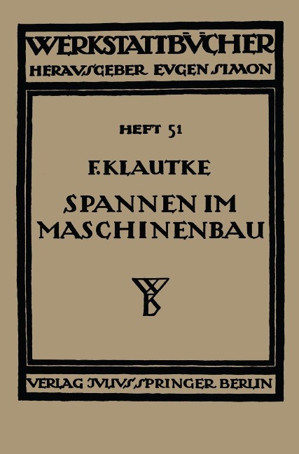 Spannen im Maschinenbau - Fr. Klautke