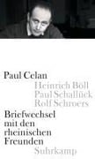 Cover-Bild zum Titel 'Briefwechsel mit den rheinischen Freunden' von 'Paul Celan'