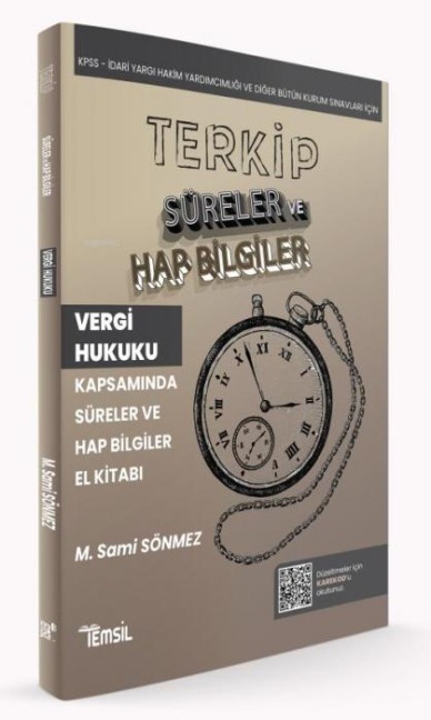 Terkip Vergi Usul Hukuku Kapsaminda Süreler ve Hap Bilgiler El Kitabi - Sami Sönmez