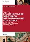 Cover-Bild zum Titel 'Das Konstanzer Gebetbuch der Margaretha von Kappel' von 'Nina Fahr'