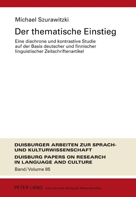 Der thematische Einstieg - Michael Szurawitzki