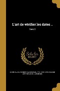Cover-Bild zum Titel 'L'art de vérifier les dates ..; Tome 5' von ''
