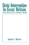Cover-Bild zum Titel 'State Intervention in Great Britain' von 'Samuel J. Hurwitz'