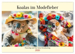 Cover-Bild zum Titel 'Koalas im Modefieber. Flauschig und Chic beim Fotoshooting (Wandkalender 2026 DIN A2 quer), CALVENDO Monatskalender' von 'Rose Hurley'