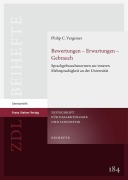 Cover-Bild zum Titel 'Bewertungen - Erwartungen - Gebrauch' von 'Philip C. Vergeiner'