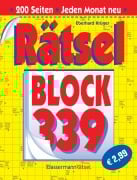 Cover-Bild zum Titel 'Rätselblock 339 (5 Exemplare à 2,99 EUR)' von 'Eberhard Krüger'