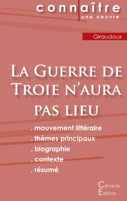 Fiche de lecture La Guerre de Troie n'aura pas lieu de Jean Giraudoux (Analyse littéraire de référence et résumé complet) - Jean Giraudoux