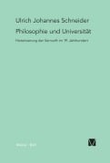 Cover-Bild zum Titel 'Philosophie und Universität' von 'Ulrich J Schneider'
