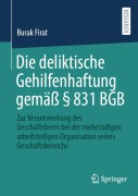 Cover-Bild zum Titel 'Die deliktische Gehilfenhaftung gemäß § 831 BGB' von 'Burak Firat'
