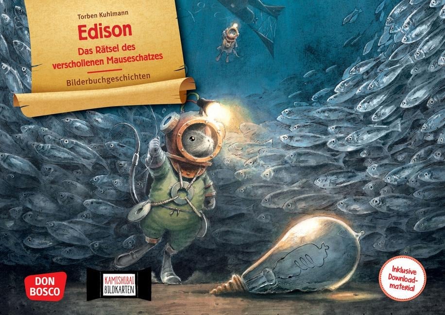 Edison. Das Rätsel des verschollenen Mauseschatzes. Kamishibai Bildkartenset - Torben Kuhlmann