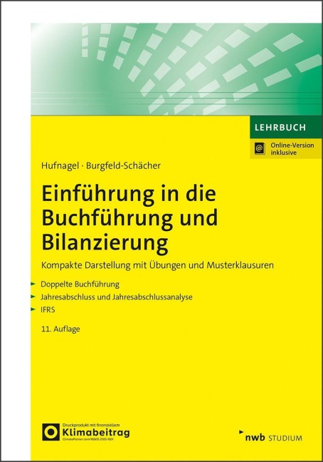 Einführung in die Buchführung und Bilanzierung - Wolfgang Hufnagel, Beate Burgfeld-Schächer