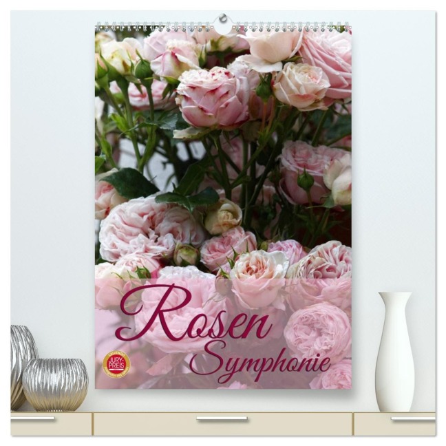 Rosen Symphonie (hochwertiger Premium Wandkalender 2026 DIN A2 hoch), Kunstdruck in Hochglanz - Martina Cross